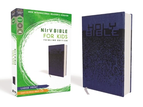 Thumbnail - Nirv, Bible For Kids, Large Print, Leathersoft, Blue, Comfort Pr