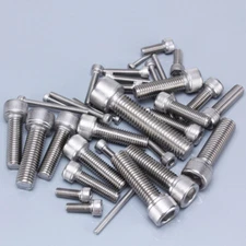 DIN912 M4 Hex Socket Cap Head Screws Bolts 304 Stainless Steel Siliver M5 M6