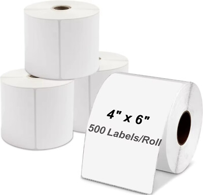 Thermo Versand Etiketten 100 x 150 mm - 500 Stück - DHL DPD UPS 4 x 6''