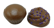 Play Food Cupcake Double Dark Chocolate New