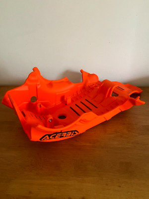 KTM XC 300 TPI  2023 - 2025 ACERBIS PLASTIC SKID GLIDE PLATE SUMP GUARD ORG