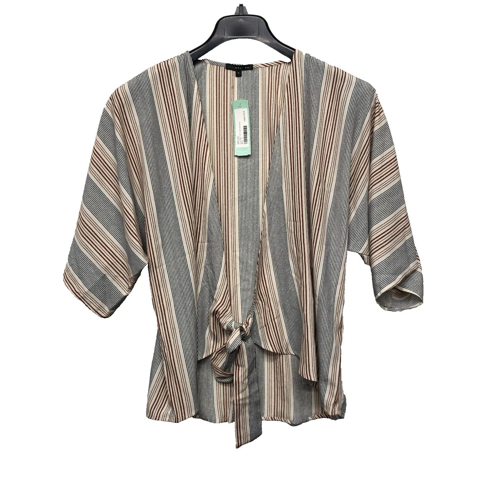 Kimono Striped Tops for Women