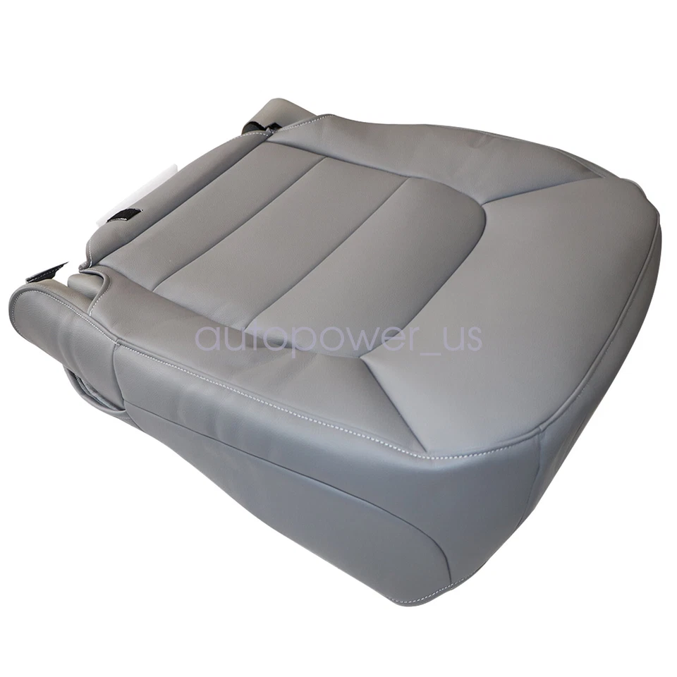 Fits 2003-06 Ford Expedition XLT Driver Bottom Leather Seat Cover Med Flint Gray - Image 4 of 4