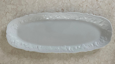 Philippe Deshoulieres Blanc de Blanc 21'' Fischplatte Porzellan Keramik weiß 