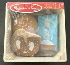 Melissa Doug Kids Food Groups Wooden Food Play Set Rice, Bread, Buns Pretzel