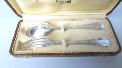 christofle versilbertes metall geburtsbesteck