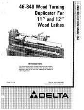 Delta Rockwell 46840 Duplicatore per tornitura legno 11" e 12" torni per legno