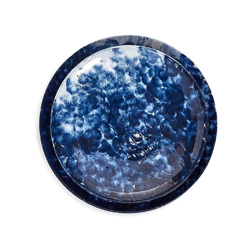 Two's Midnight Sky Set Of 2 Decorative Platter/Wall Decor - Iron/Enamel - Picture 2 of 3