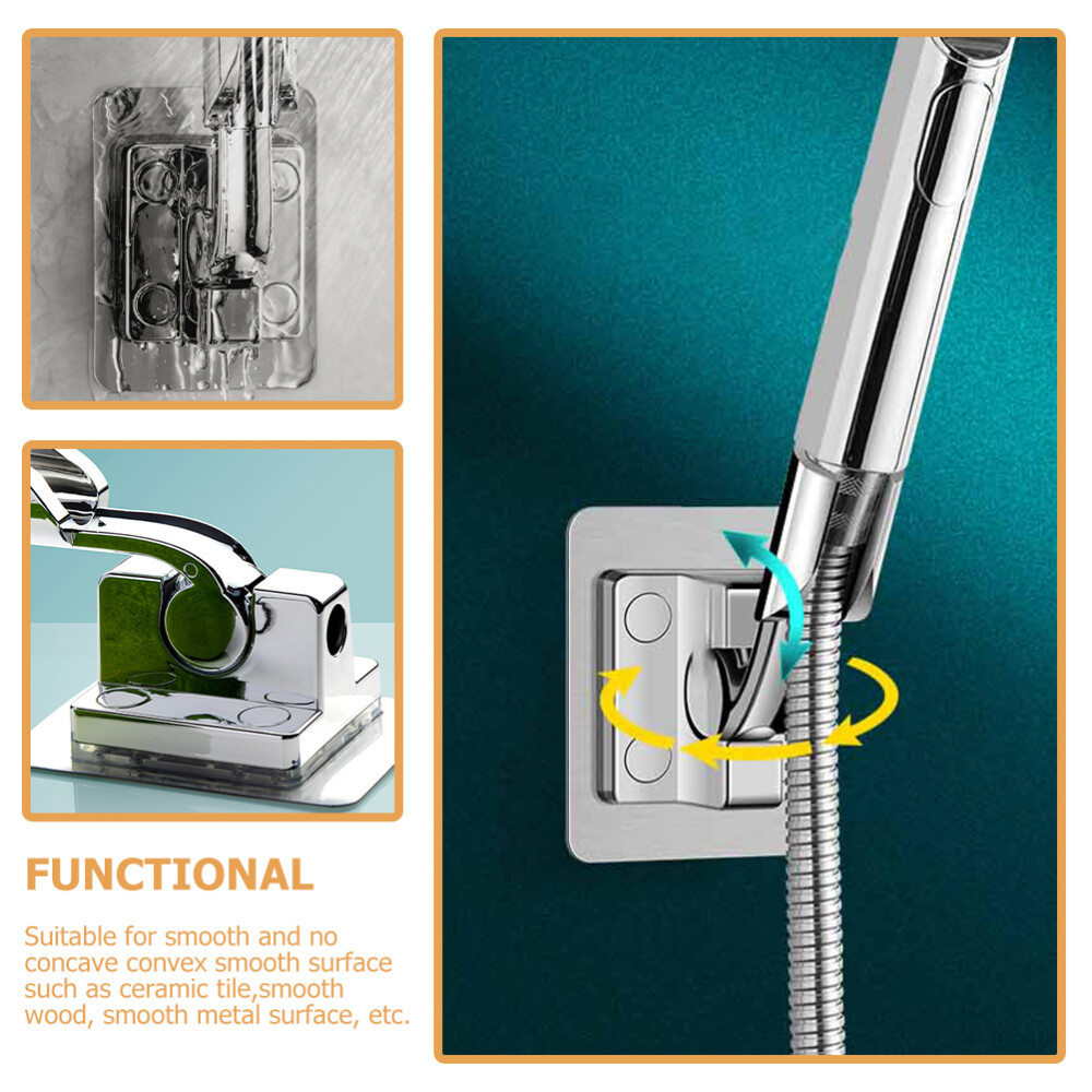 Wall Shower Head Base Adjustable Punchfree Shower Nozzle Holder