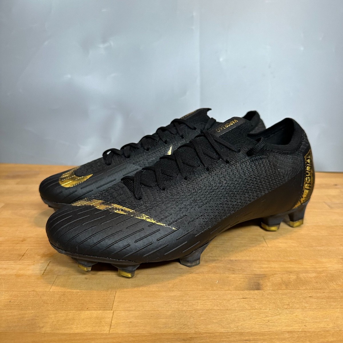 Nike Mercurial Vapor 12 Elite FG Black Gold (AH7380-077 Nike Mercurial Vapor 12 Elite FG Black Gold (AH7380-077