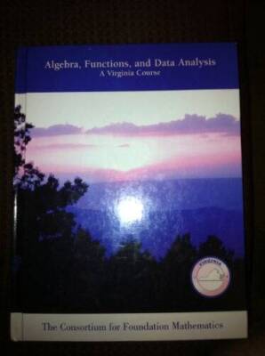Algebra, Functions, and Data Analysis A Virginia Course - Hardcover - GOOD