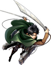 Levi Ackerman V4 Attack on Titan Weatherproof Anime Sticker 6" Car Decal