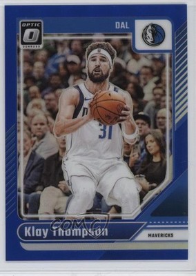 2024-25 Panini Donruss Optic Blue Prizm 11/49 Klay Thompson #9 1t3r