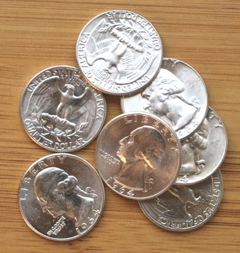 (1) BU 90% Silver Washington Quarter - Choose How Many!