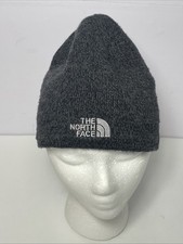 The North Face Unisex Adult Beanie Hat Gray Warm Charcoal Winter Preowned