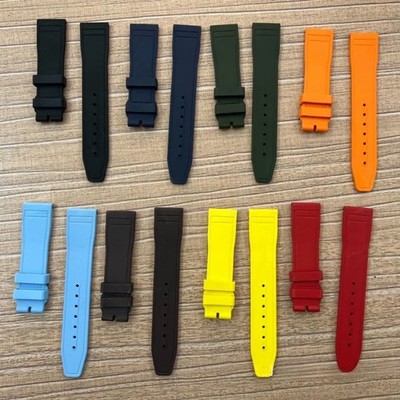 Replacement Quick Change 20mm FKM Rubber Watch Strap Fits IWC Pilot Mark XX 41mm