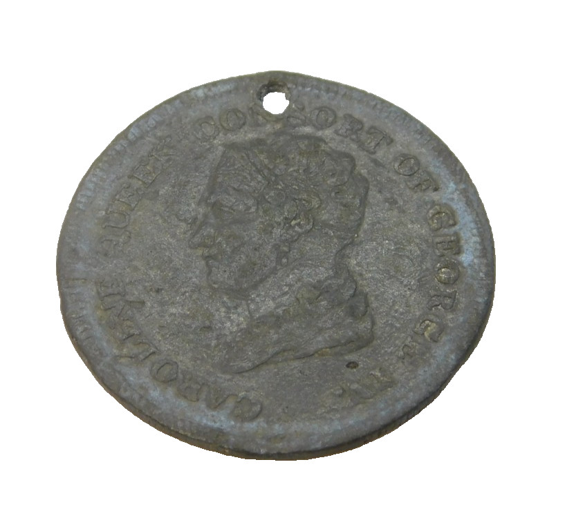 George IV Queen Caroline Memorial Trauermedaille Antik 1821