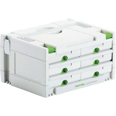 FESTOOL Sortainer SYS 3 SORT/6, 395x295x210mm Systainer mit 6 Schubladen *491984