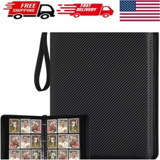 9 Pocket Card Binder for Kids - Holds 720 Cards Waterproof Black