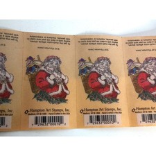 Hampton Art Stamps Christmas Stamp Santa Sticker Roll