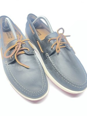 Johnston Murphy Men's Bower Two Eye Tie Shoes Boat Shoes Size 11