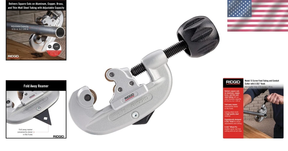 Model 15 Screw Feed Tubing Cutter - 3/16" to 1-1/8" - Image 2 of 4