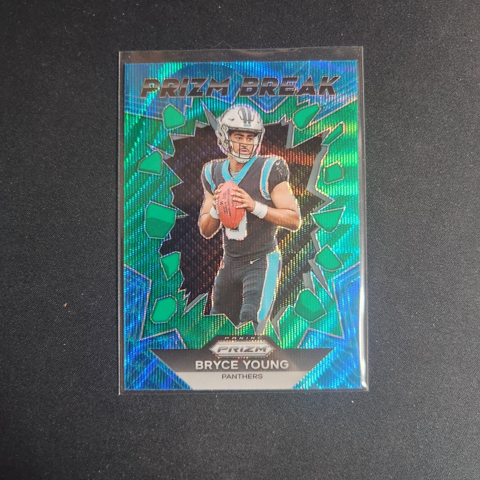 2023 Prizm Bryce Young Rookie RC Prizm Break #PB-3 Green Wave Panthers 🔥   L59