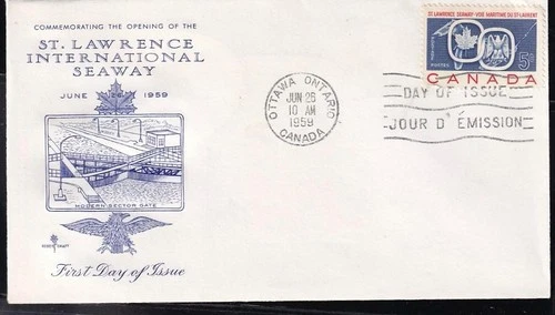 Canada FDC 1959 Opening of St Lawrence Seaway, unaddressed Rosecraft sc#387