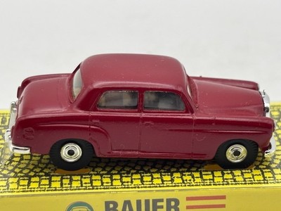 BAUER MERCEDES BENZ 180 WINE RED HO SLOT CAR #3213 1994 EARLY BAUER RELEASE
