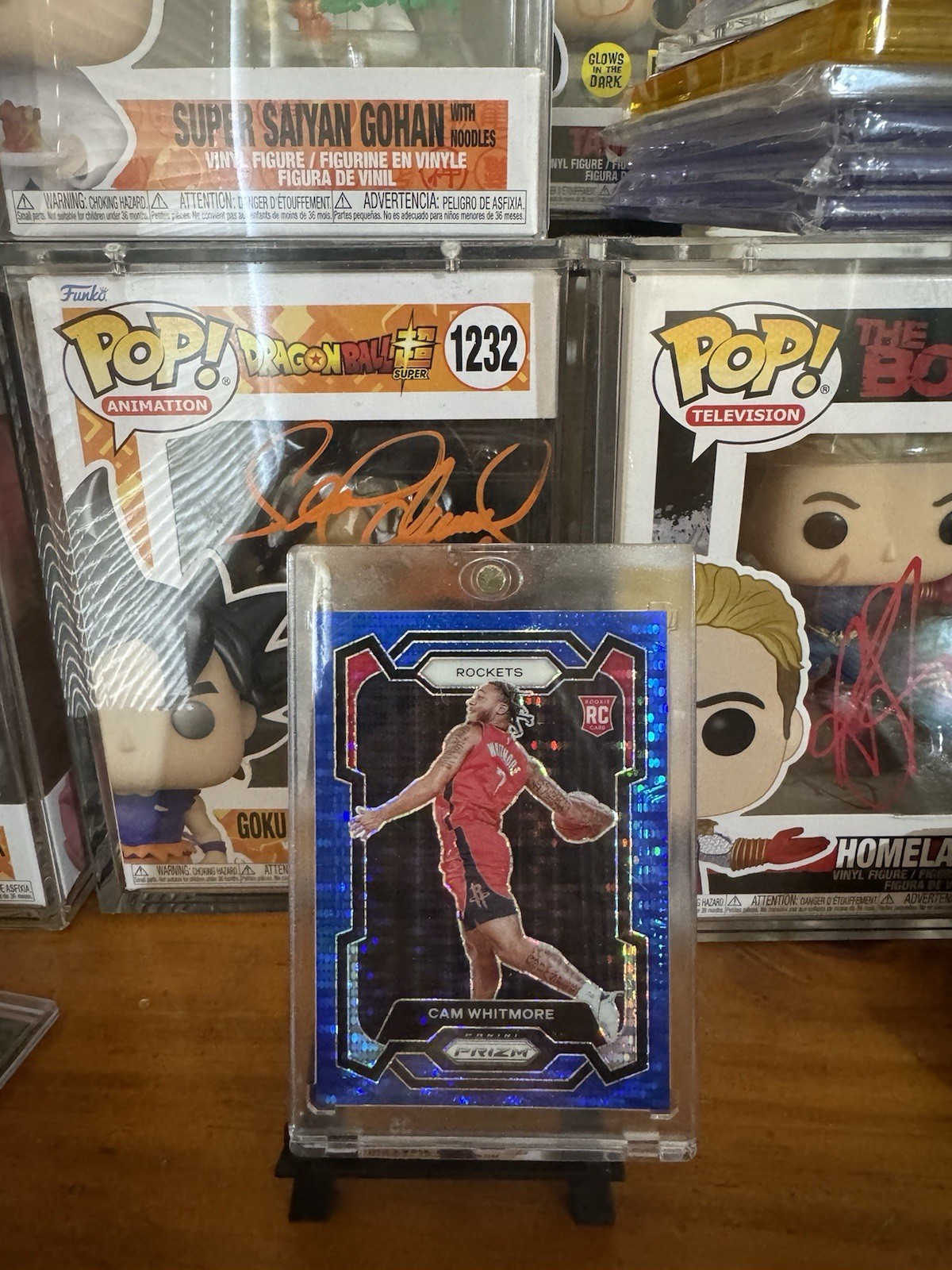 2023-24 Panini Prizm - Cam Whitmore #129 Blue Seismic Prizm /99 (RC)