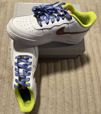 Nike Air Force 1 LV8 GS Sneaker White Multicolor Unisex Kids 5Y BNWT- AT-6/29