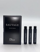 Christian Dior Sauvage EDP 3x 1ml Travel Sample Spray Men  s Cologne New