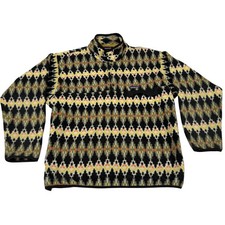 Patagonia Synchilla Snap-T Fleece Jacket Mens Large Aztec Geometric Pullover