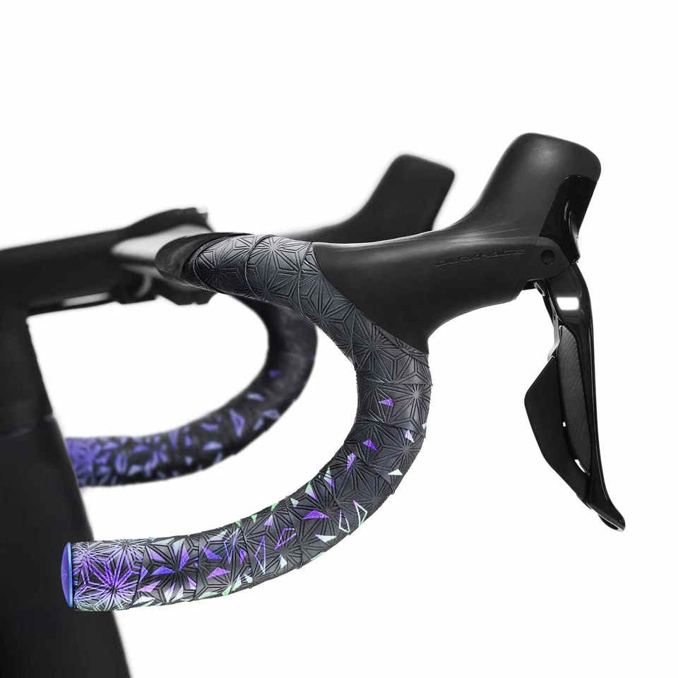 SUPACAZ Super Sticky Kush Bicycle Handlebar Tape - Star Fade Purple Refractor - Image 2 of 4