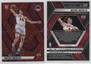 2024 Panini Mosaic Rookies Fast Break Red Prizm /99 Matas Buzelis #223 Rookie RC