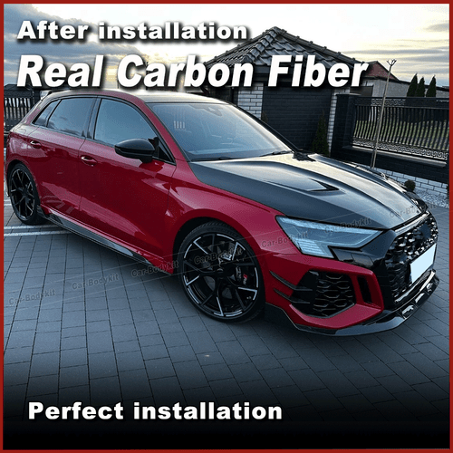 Carbon Motorhaube Haube Engine Bonnet Hood Passt für Audi A3 S3 RS3 8Y 2021-2025 - Picture 2 of 10