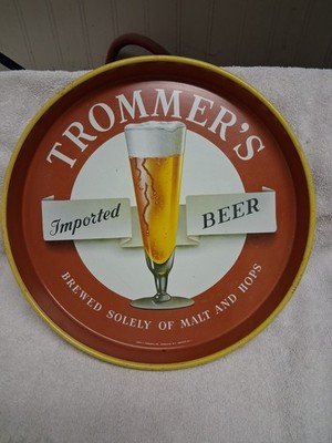 Trommers White Label Beer Tray