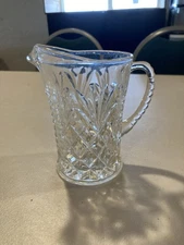 Small Vintage Crystal Hand Held Water pitcher