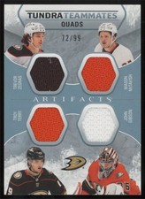 2023-24 UD Artifacts Tundra Teammates Quads Zegras/McTavish/Terry/Gibson 72/99
