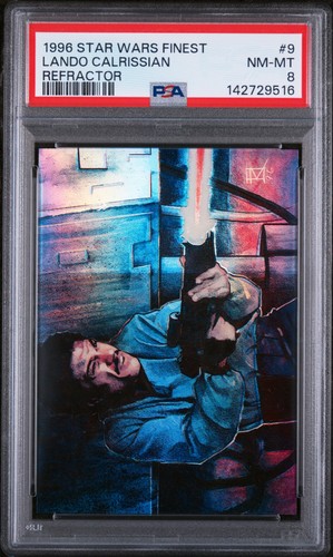 Lando Calrissian [Refractor] #9 Star Wars 1996 Topps card