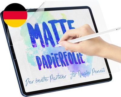 Protescreen [3 Stück Papier Folie Für Ipad Pro 12.9 Zoll (2021/2020/2018), Matte
