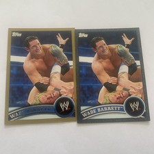 Lot 2 Cards 2011 Topps WWE Gold 37/50 & Black 383/999 Wade Barrett #4