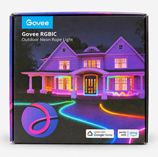 Govee RGBIC Outdoor Neon Rope Light 32.8ft LED Multicolor App/Voice Google/Alexa
