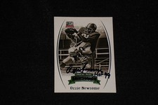 HOF OZZIE NEWSOME 2007 PRESS PASS LEGENDS SIGNED AUTOGRAPHED FOOTBALL CARD #66