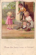 AK AK illustriert PAULI EBNER Kinder Kinder BLUMENPASS, ES FEHLT UNS