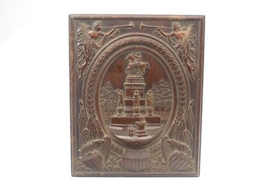 Antique 1/2 Union Case Plate Photograph Washington Monument Berg 1-3S