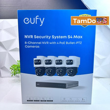 eufy PoE NVR Security System S4 Max 8CH 16MP Triple Lens Camera 360 PTZ 2TB HDD