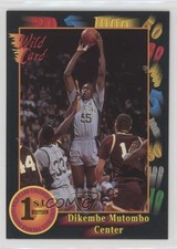 1992 Wild Card Collegiate Dikembe Mutombo #5 HOF 08de