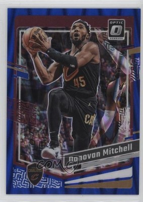 2023-24 Panini Donruss Optic Blue Seismic Prizm 6/249 Donovan Mitchell #26 z7j