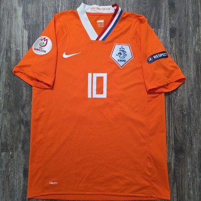 2008 Nike Home Netherlands Soccer Jersey Wesley Sneijder Men M